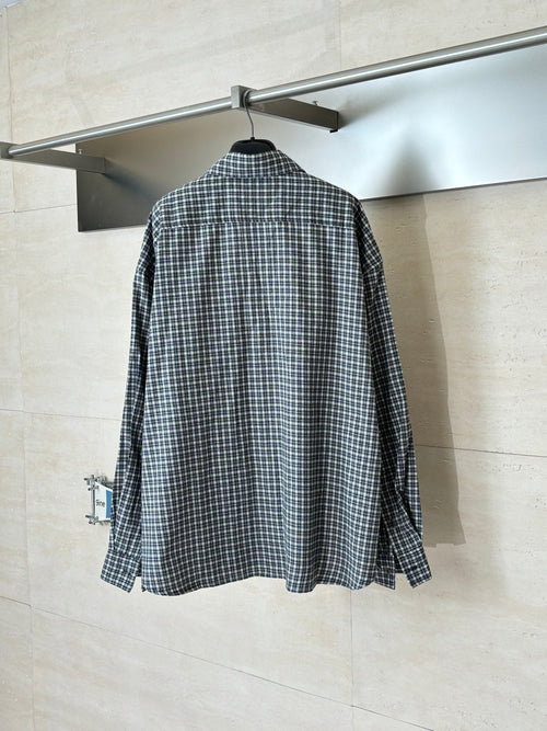 Acne Studios Oversized Long‑Sleeve Plaid Button‑Down Shirt