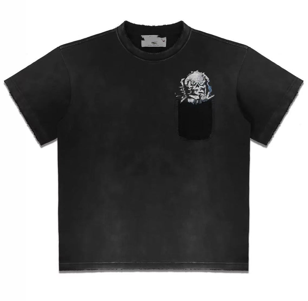 Vale Forever Skullie Faded BLACK Tee