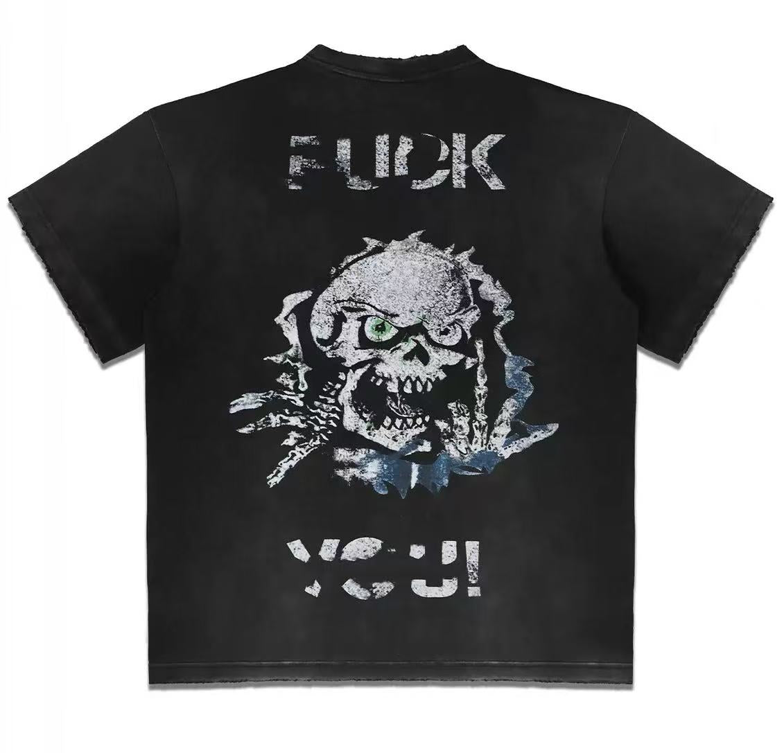 Vale Forever Skullie Faded BLACK Tee