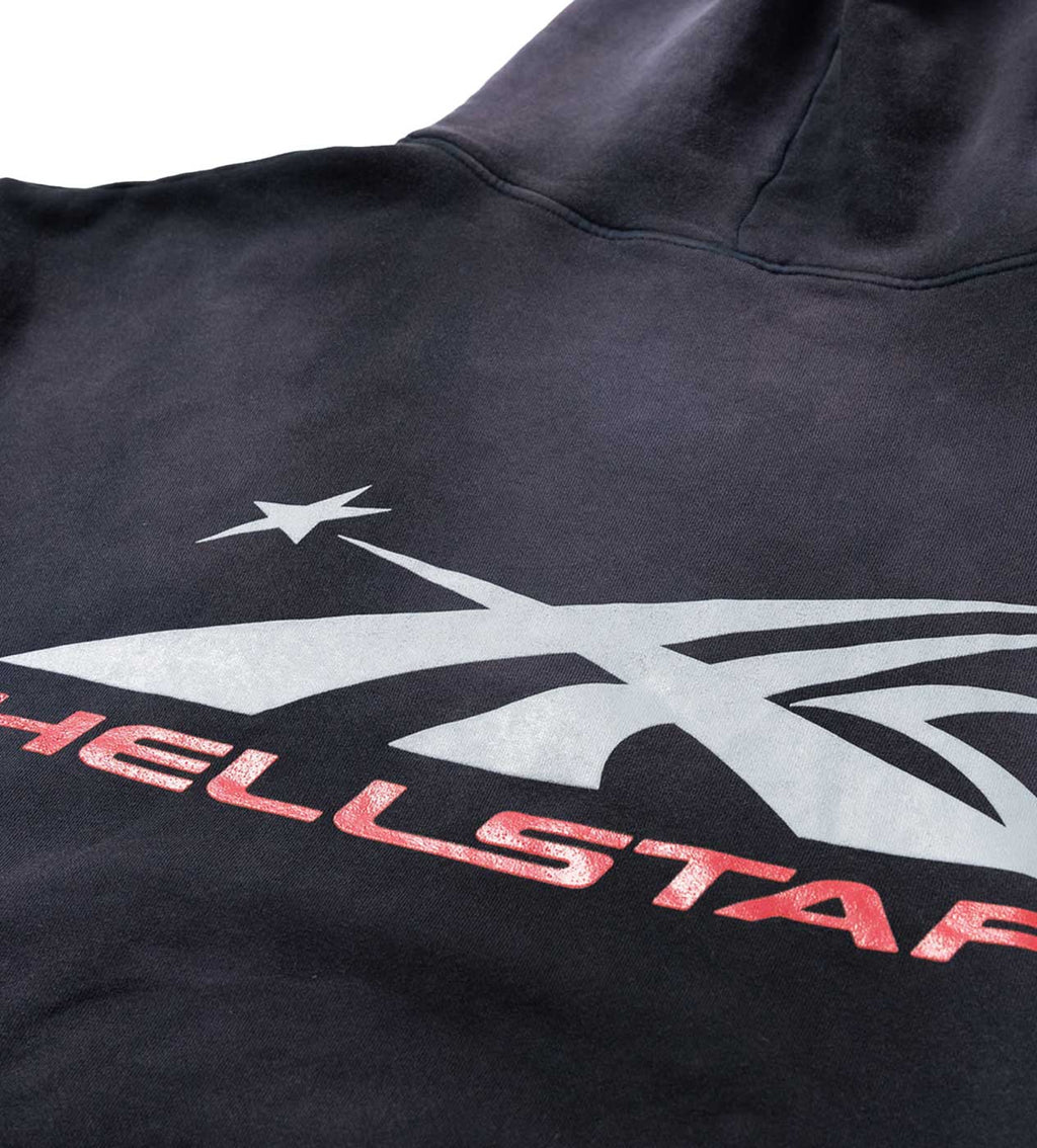 Hellstar Airbrushed Skull Hoodie Black