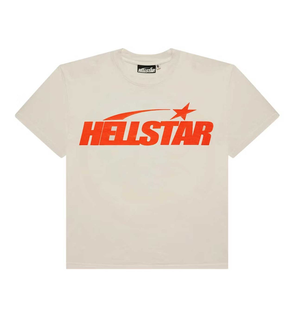 Hellstar Classic Logo Gel Tee Cream/Orange