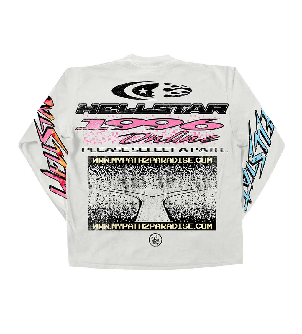 Hellstar Pixel Long Sleeve L/S Cream Shirt