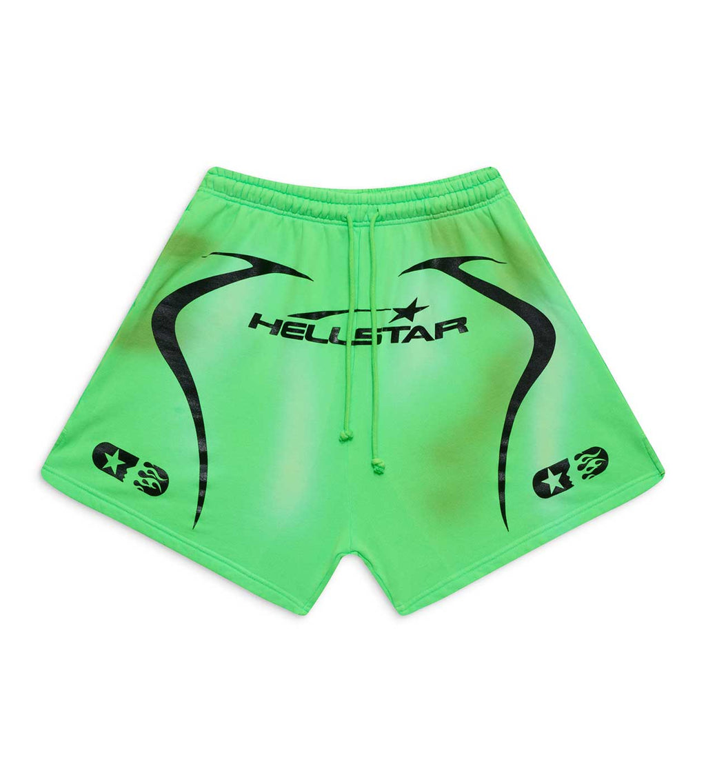 Hellstar Warm Up 7 on 7 Shorts Neon Green