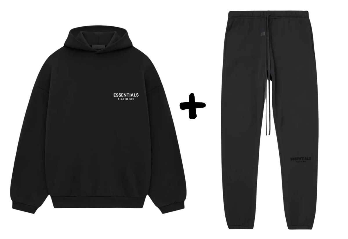 Fear of God Essentials Fleece & Stretch Limo Set (FW24) Black