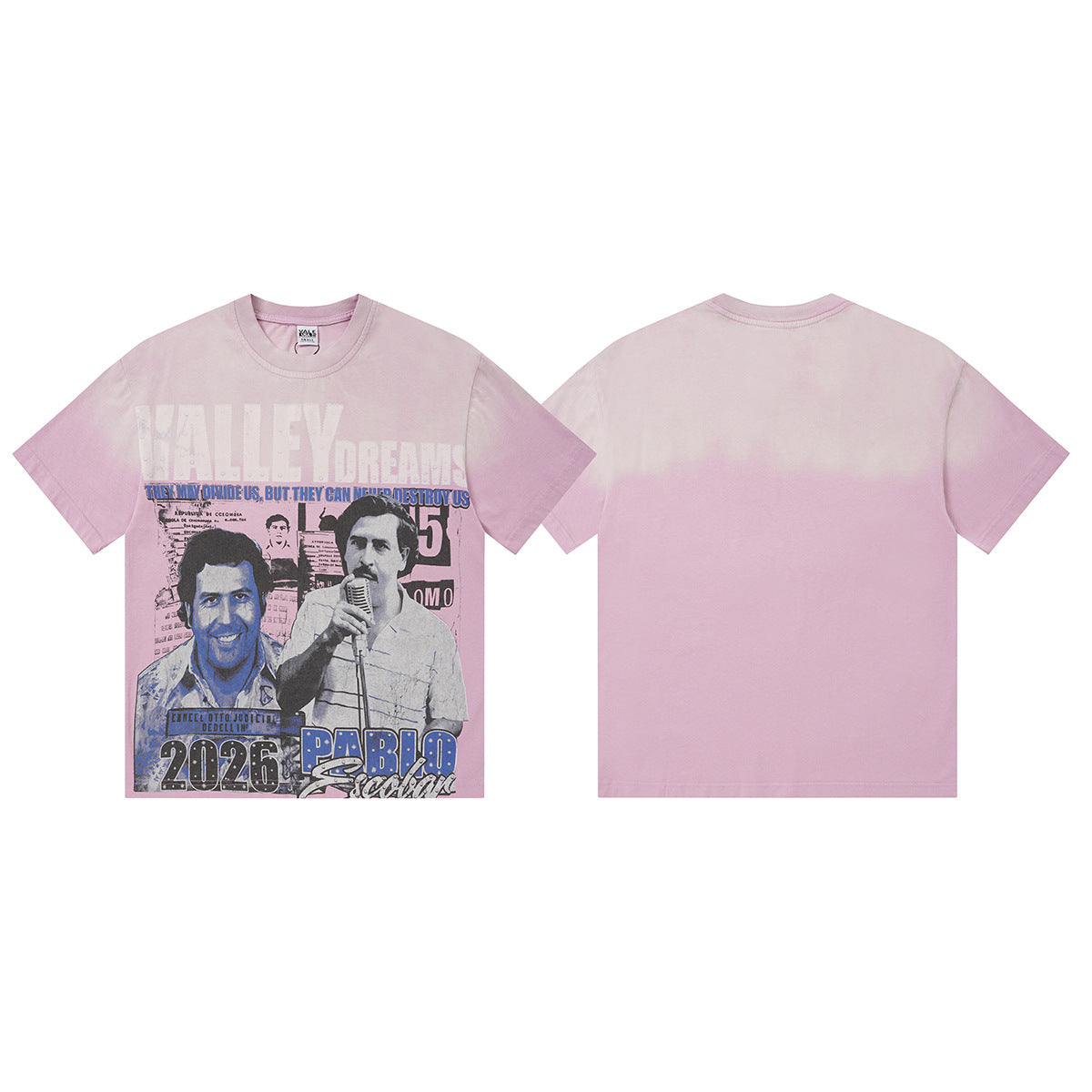 Vale Forever Valley Dreams Pablo Escobar Vintage Washed Tee (Pink)