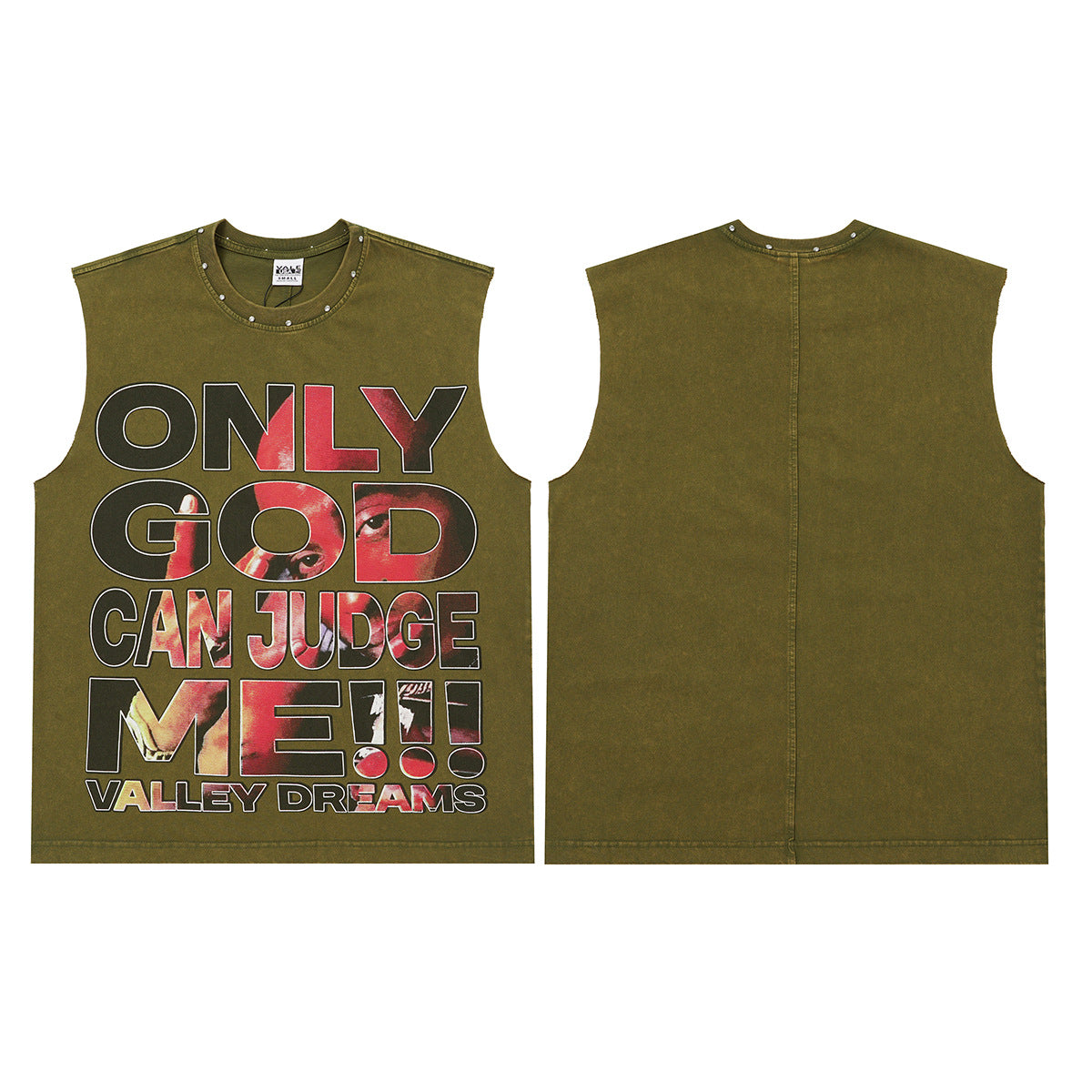 Vale Forever Valley Dreams Only God Can Judge Me Vintage Sleeveless Tank Top