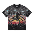Vale Forever Valley Fest Spider Tee Black Wash Oversized Gothic Big Graphic Streetwear T‑Shirt