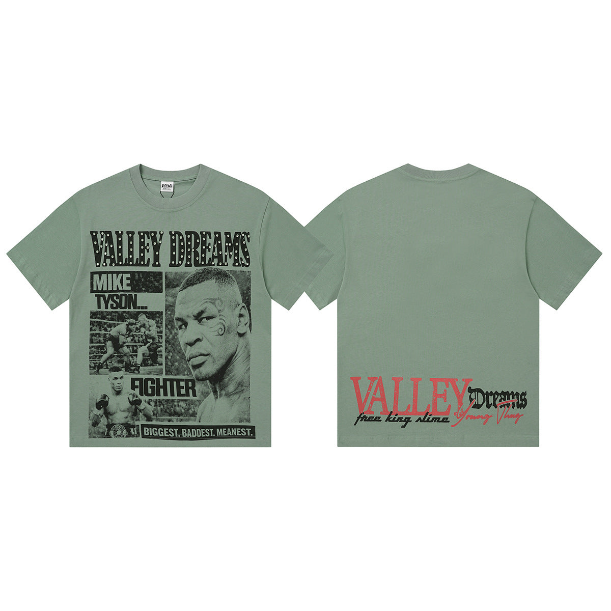 Vale Forever Valley Dreams Mike Tyson Fighter Vintage Graphic Tee