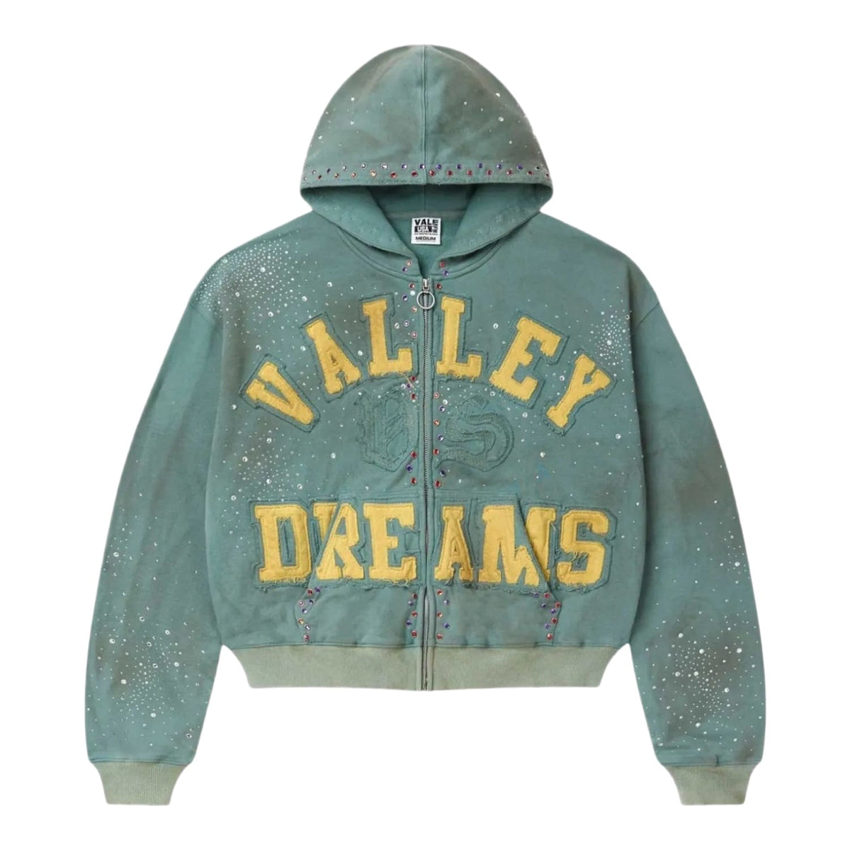 Vale Forever Bank Zip-Up Hoodie – Green