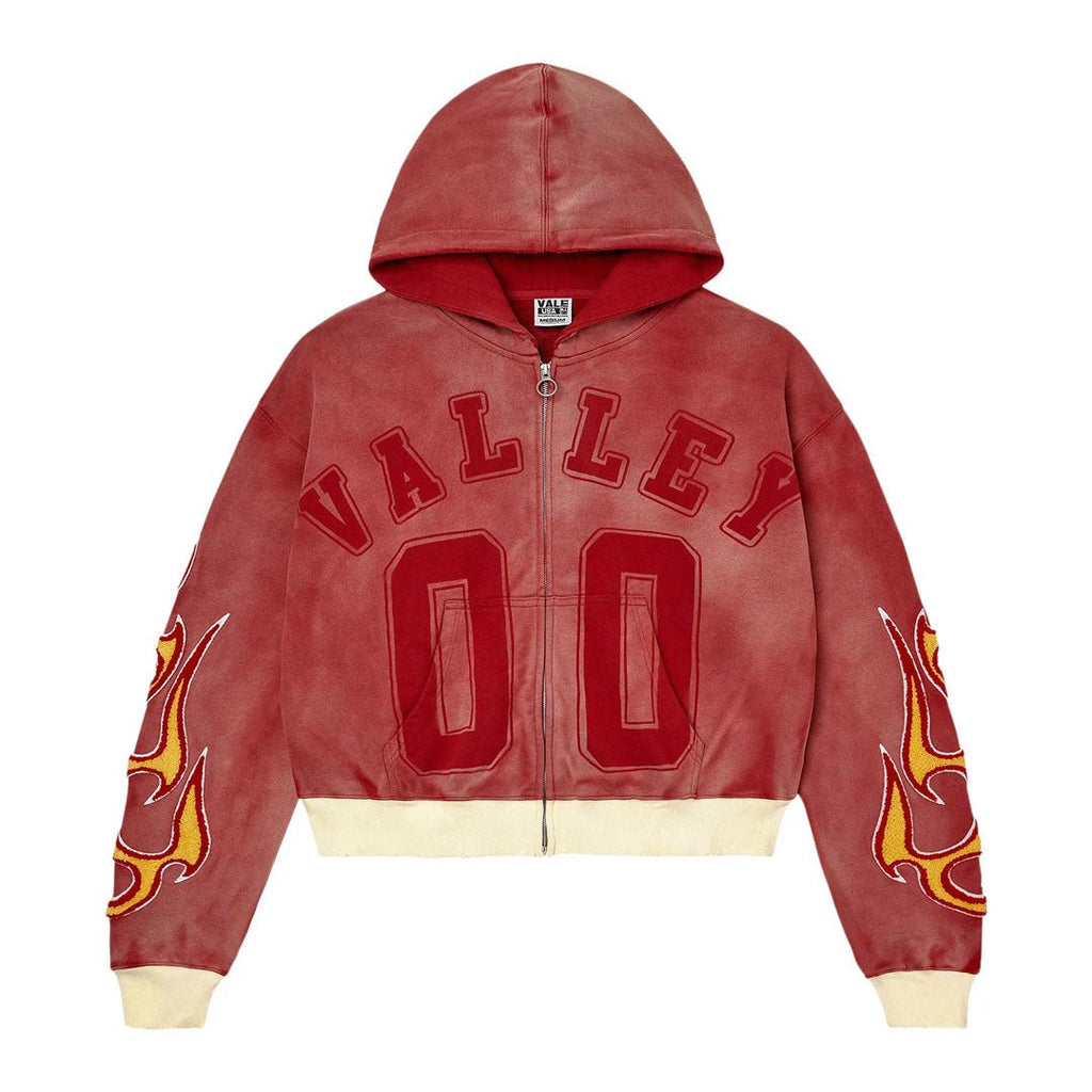 Vale Forever Chimera Zip Up Hoodie 'Red'