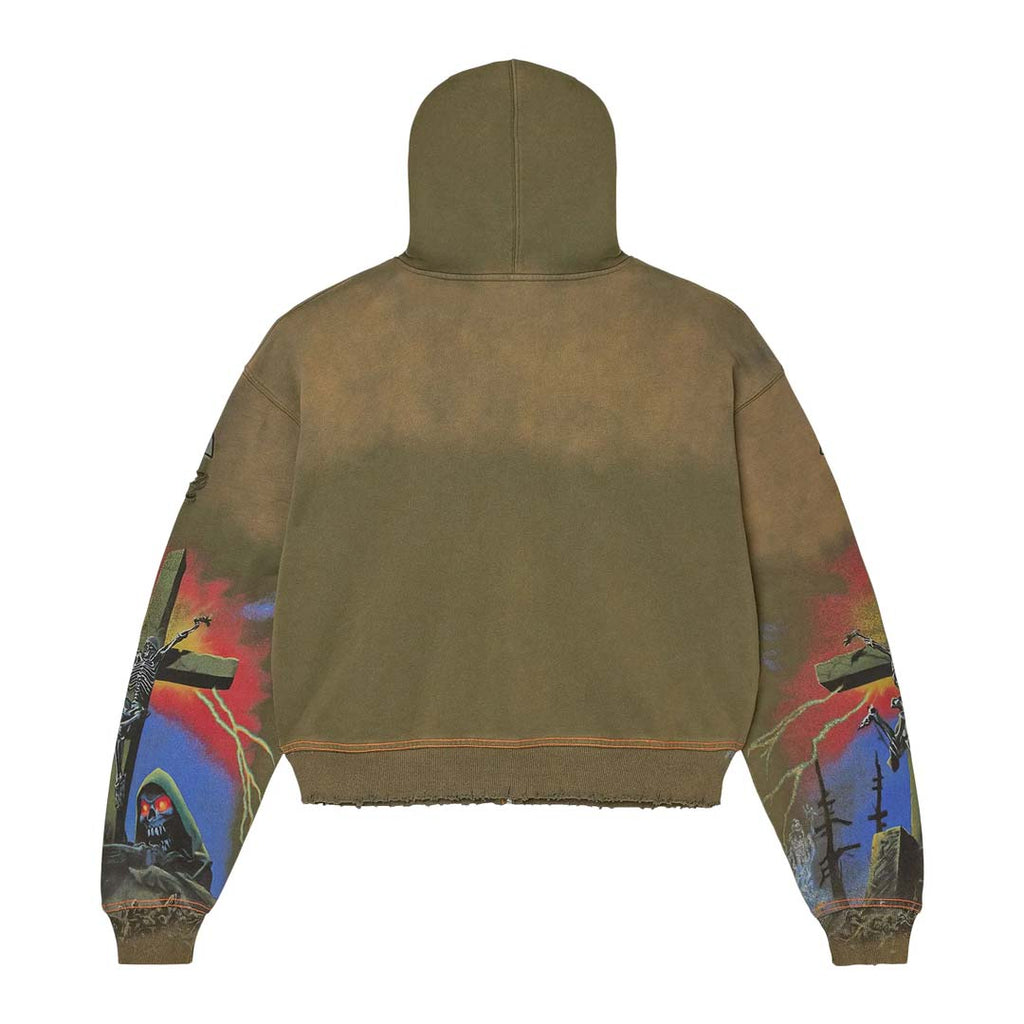 Vale Forever Damned Big Zip Up Hoodie 'Green'