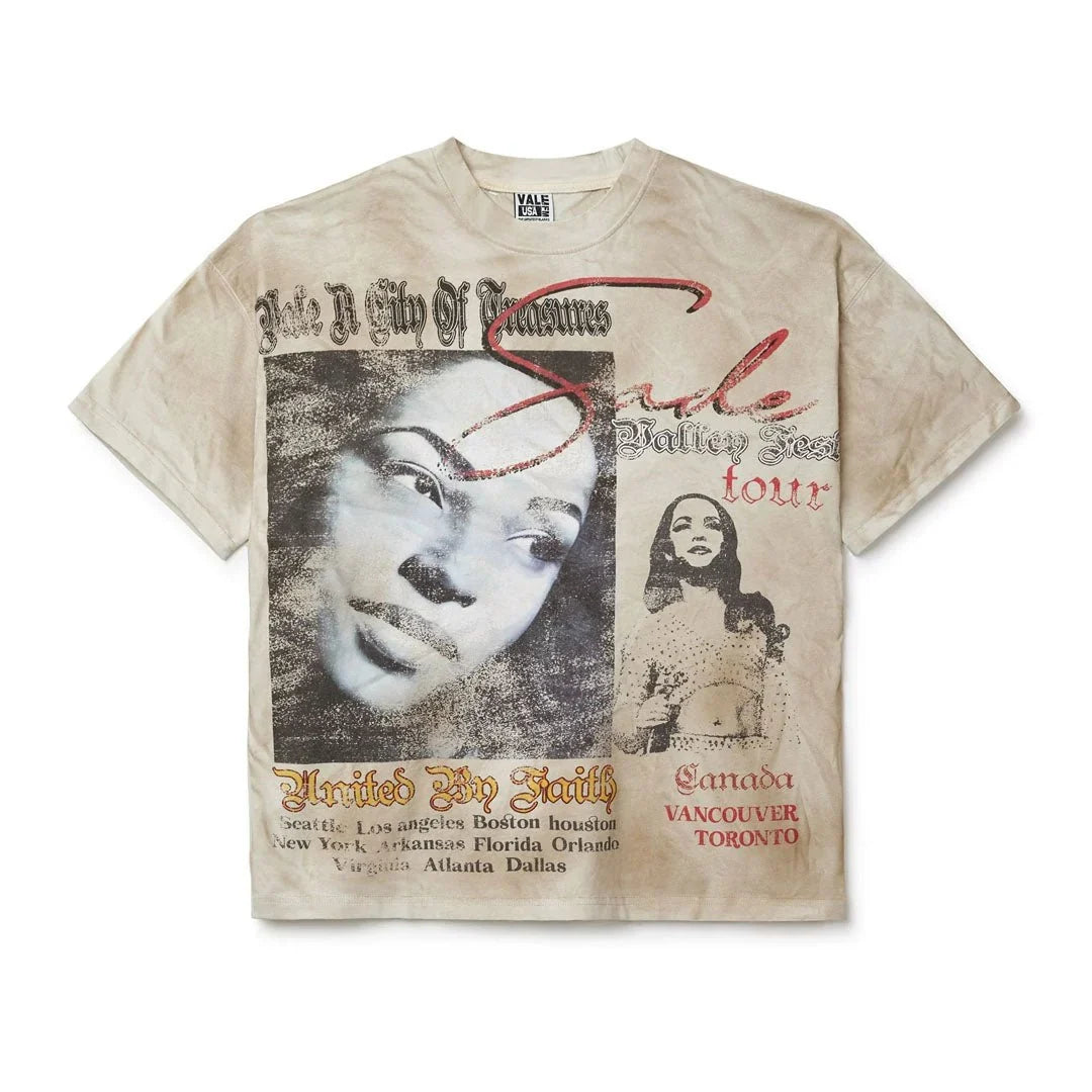 Vale Forever Tour Sade Tee Grey&CREME