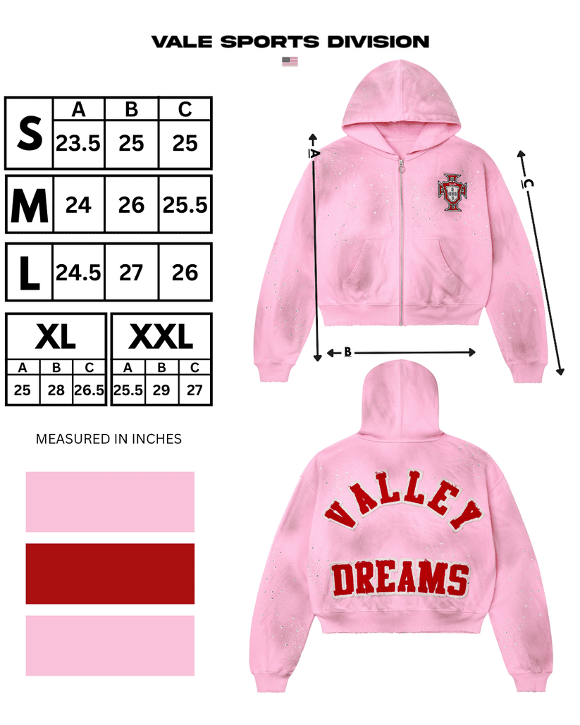 Vale Forever Venus Zip Up Hoodie Pink
