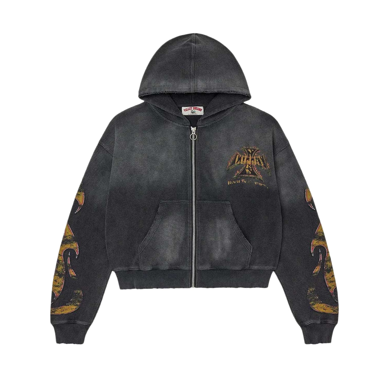 Vale Forever Reborn Waffle Zip-Up Hoodie